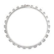 Hesperia Round Cut Diamond Tennis Bracelet Prong Set (4 ctw) - Nivetta